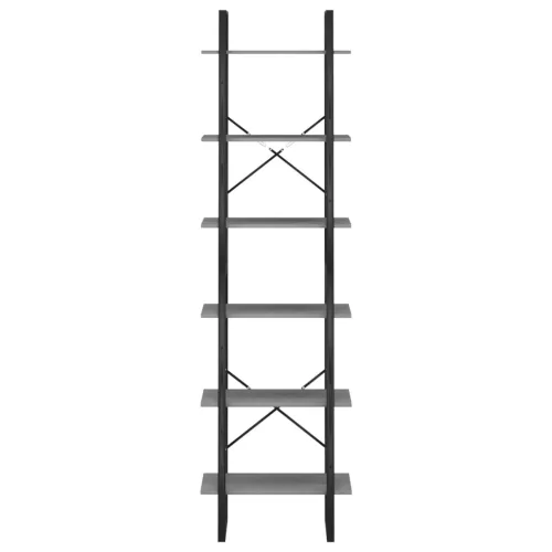  szürke tömör fenyőfa tárolópolc 60 x 30 x 210 cm