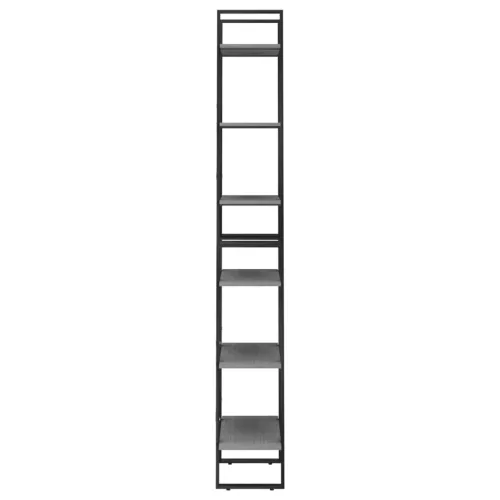  szürke tömör fenyőfa tárolópolc 60 x 30 x 210 cm