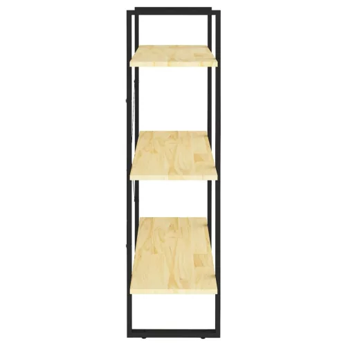  háromszintes tömör fenyőfa könyvszekrény 80 x 30 x 105 cm