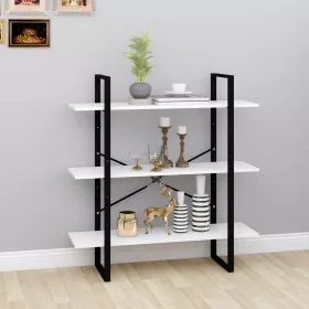  fehér forgácslap könyvszekrény 100 x 30 x 105 cm