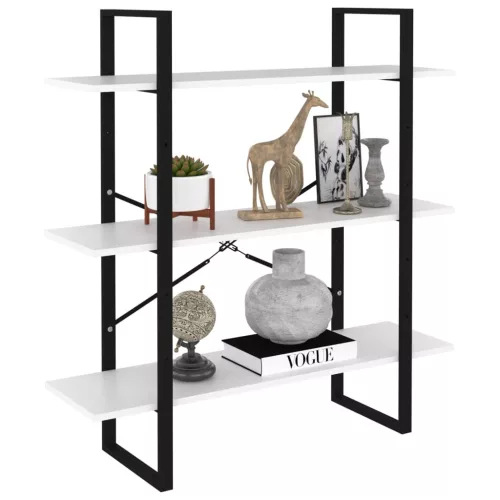  fehér forgácslap könyvszekrény 100 x 30 x 105 cm