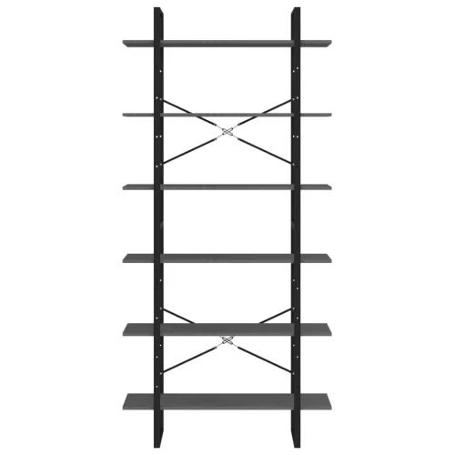  szürke tömör fenyőfa magasszekrény 100 x 30 x 210 cm