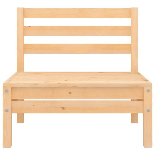  tömör fenyőfa kerti középső kanapé