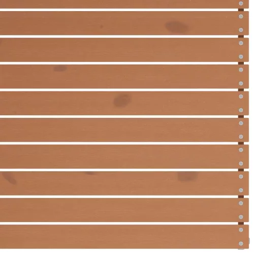  4 db mézbarna tömör fenyőfa kerti középső kanapé