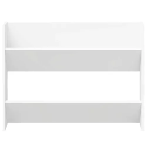  2 db fehér forgácslap fali cipősszekrény 80 x 18 x 60 cm