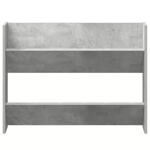  2 db betonszürke forgácslap fali cipősszekrény 80 x 18 x 60 cm