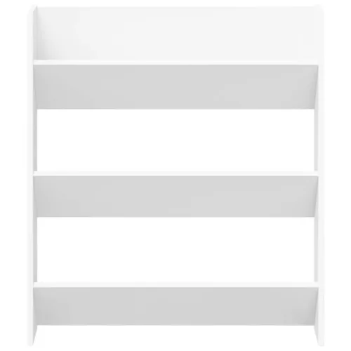  2 db fehér forgácslap fali cipősszekrény 80 x 18 x 90 cm