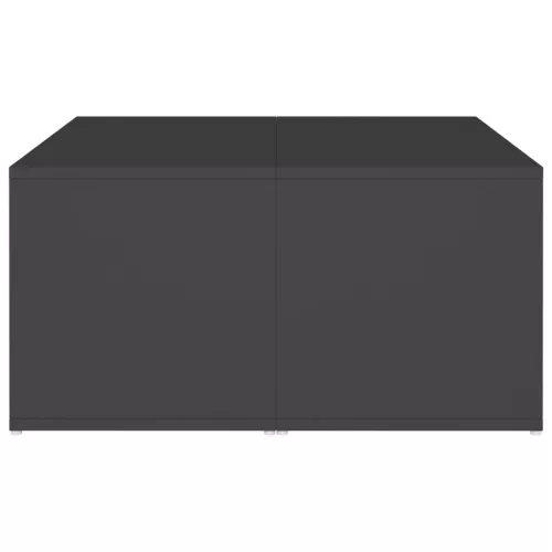  4 db szürke szerelt fa dohányzóasztal 33 x 33 x 33 cm