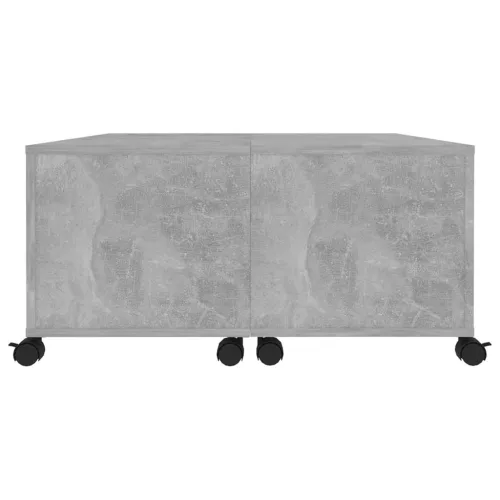 betonszürke szerelt fa dohányzóasztal 75 x 75 x 38 cm