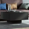  fekete szerelt fa dohányzóasztal 60 x 60 x 31,5 cm