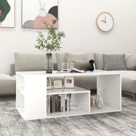 fehér szerelt fa dohányzóasztal 100 x 50 x 40 cm