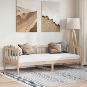  tömör fenyőfa kanapéágy 90 x 200 cm