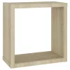  2 db sonoma tölgy színű fali kockapolc 30 x 15 x 30 cm