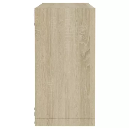  2 db sonoma tölgy színű fali kockapolc 30 x 15 x 30 cm