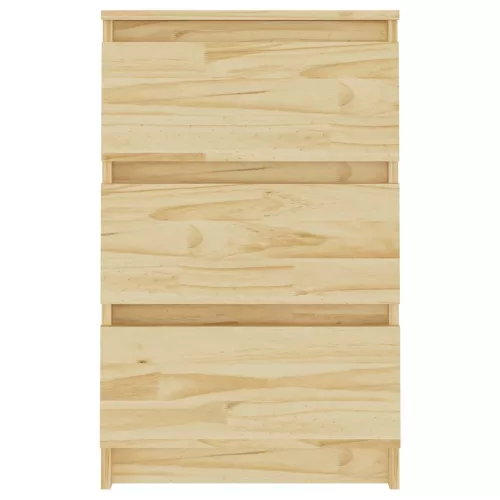  tömör fenyőfa éjjeliszekrény 40 x 29,5 x 64 cm