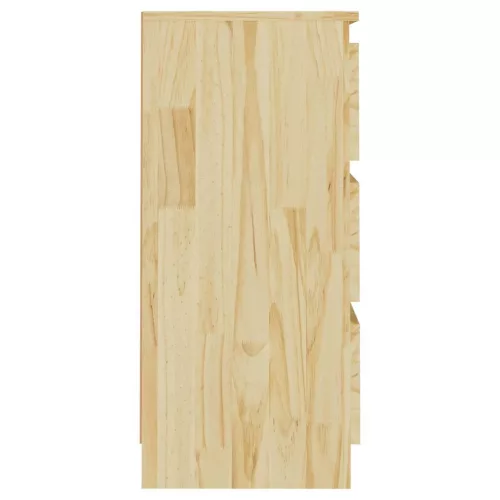  tömör fenyőfa éjjeliszekrény 40 x 29,5 x 64 cm