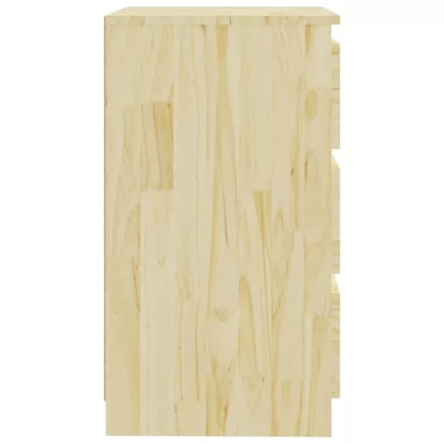  tömör fenyőfa éjjeliszekrény 60 x 36 x 64 cm