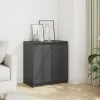  szürke tömör fenyőfa kisszekrény 60 x 36 x 65 cm