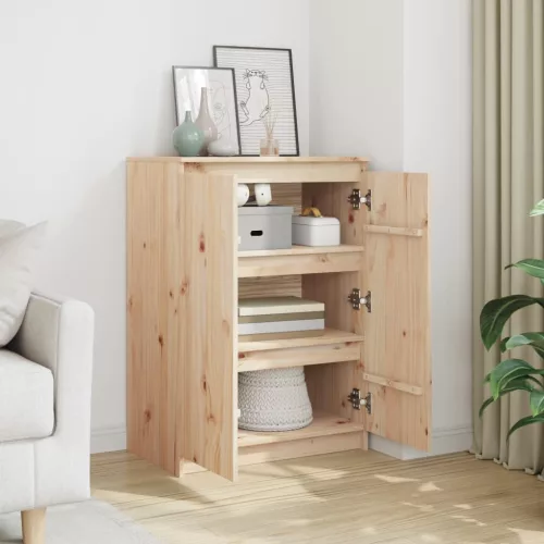  tömör fenyőfa tálalószekrény 60 x 36 x 84 cm