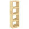  fenyőfa könyvszekrény térelválasztó 40 x 30 x 135,5 cm