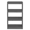 szürke tömör fenyőfa könyvszekrény/térelválasztó 60x30x103,5 cm