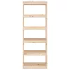  tömör fenyőfa könyvszekrény/térelválasztó 60 x 30 x 167,5 cm