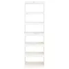  fehér tömör fenyőfa könyvszekrény/térelválasztó 60x30x199,5 cm