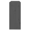  szürke tömör fenyőfa könyvszekrény/térelválasztó 80x30x71,5 cm