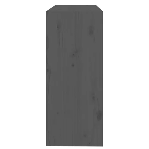  szürke tömör fenyőfa könyvszekrény/térelválasztó 80x30x71,5 cm