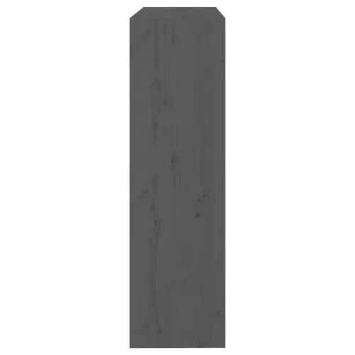  szürke tömör fenyőfa könyvszekrény/térelválasztó 80x30x103,5 cm
