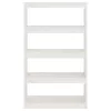 fehér tömör fenyőfa könyvszekrény/térelválasztó 80x30x135,5 cm