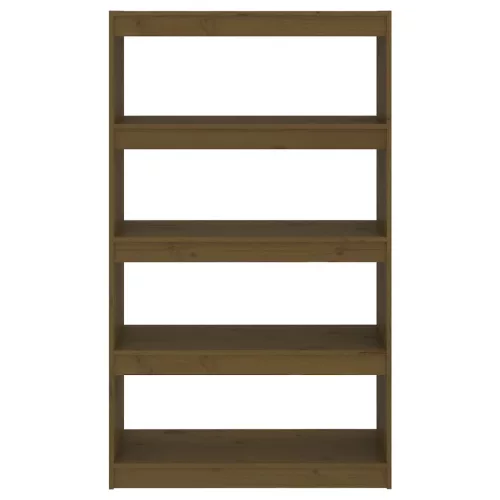  mézbarna fenyőfa könyvszekrény/térelválasztó 80 x 30 x 135,5 cm