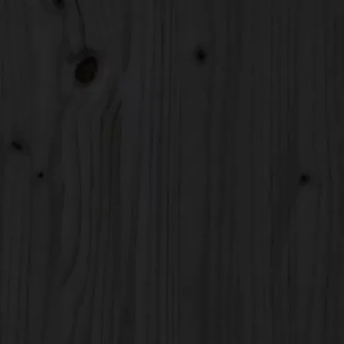  fekete tömör fenyőfa könyvszekrény/térelválasztó 80x30x135,5 cm