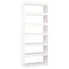 fehér fenyőfa könyvszekrény/térelválasztó 80 x 30 x 199,5 cm