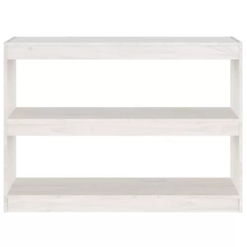  fehér fenyőfa könyvszekrény térelválasztó 100 x 30 x 71,5 cm