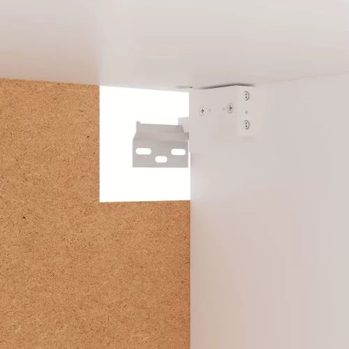  fehér szerelt fa ruhásszekrény 100 x 32,5 x 35 cm