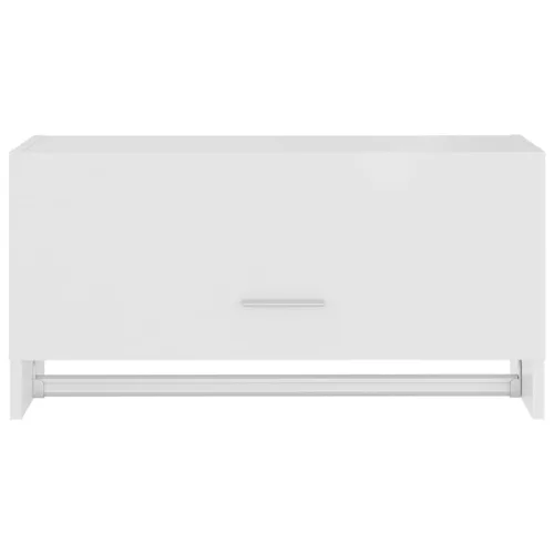  fehér szerelt fa ruhásszekrény 70 x 32,5 x 35 cm