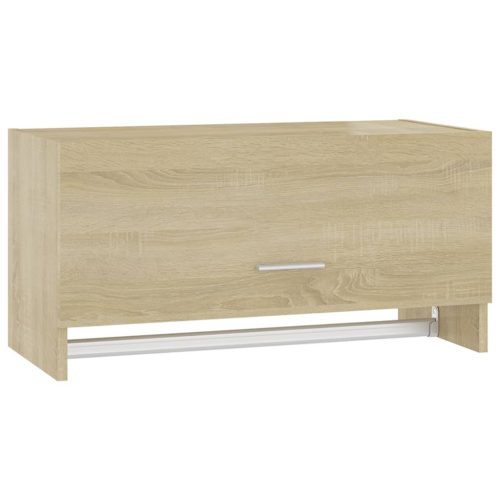  sonoma tölgy színű szerelt fa ruhásszekrény 70 x 32,5 x 35 cm