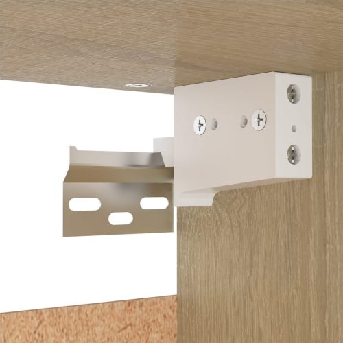  sonoma tölgy színű szerelt fa ruhásszekrény 70 x 32,5 x 35 cm