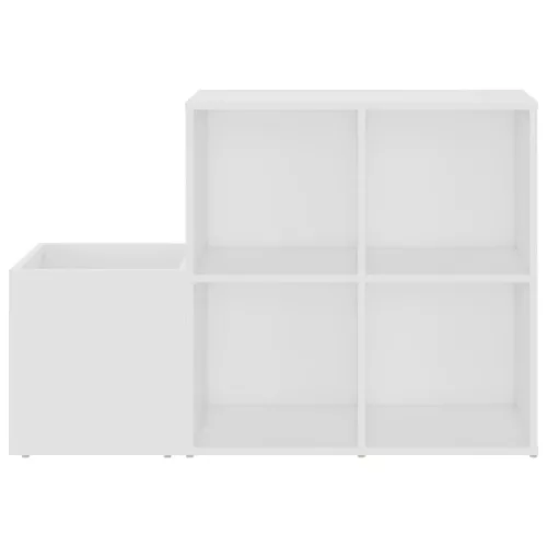  fehér szerelt fa előszobai cipősszekrény 105 x 35,5 x 70 cm