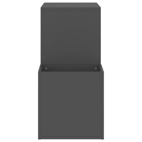  szürke szerelt fa előszobai cipősszekrény 105 x 35,5 x 70 cm