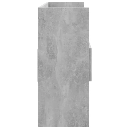  betonszürke szerelt fa tálalószekrény 105 x 30 x 70 cm