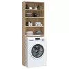  sonoma tölgy színű mosógépszekrény 64 x 24 x 190 cm