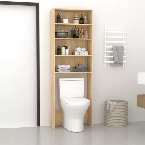  sonoma tölgy színű mosógépszekrény 64 x 24 x 190 cm