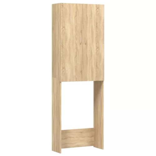  sonoma tölgy színű mosógépszekrény 64 x 25,5 x 190 cm