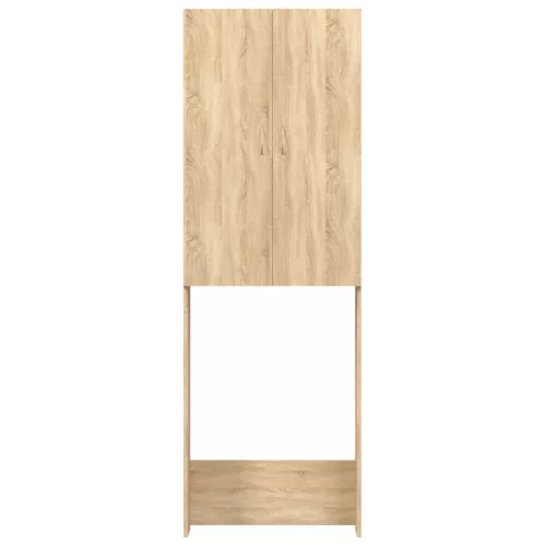  sonoma tölgy színű mosógépszekrény 64 x 25,5 x 190 cm