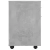  betonszürke szerelt fa kerekes szekrény 45 x 38 x 54 cm