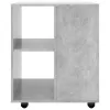  betonszürke szerelt fa kerekes szekrény 60 x 53 x 72 cm
