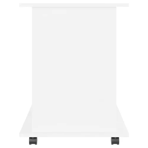  fehér szerelt fa kerekes szekrény 60 x 45 x 60 cm