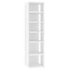  fehér szerelt fa cipősszekrény 27,5x27x102 cm